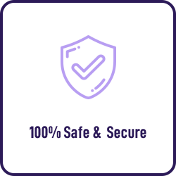 100% safe & secure