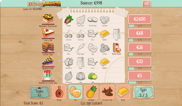 Baking Bonanza slot game