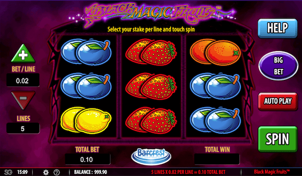 Black Magic Fruits pokie game