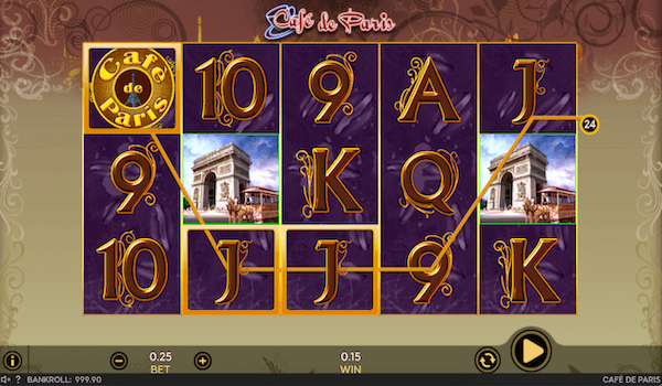 Café De Paris pokie game