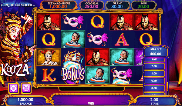 Cirque Du Soliel - Kooza slot game