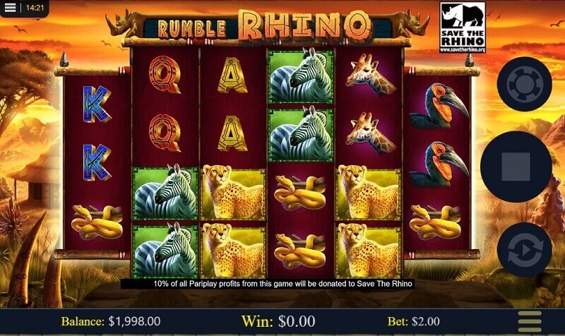 Rumble Rhino game