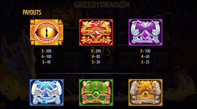 greedy dragon payouts