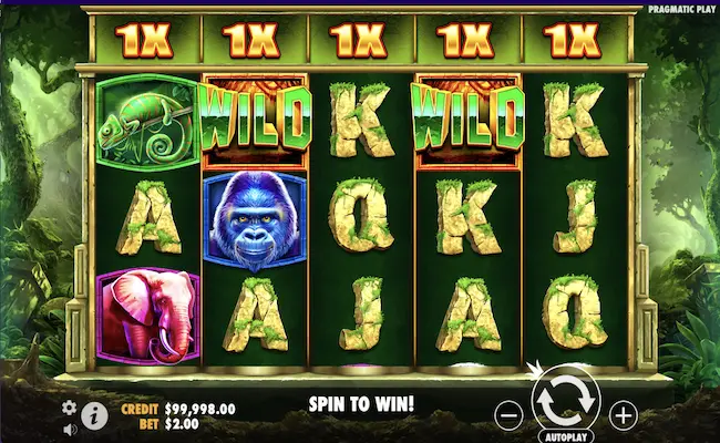 jungle gorilla game reels