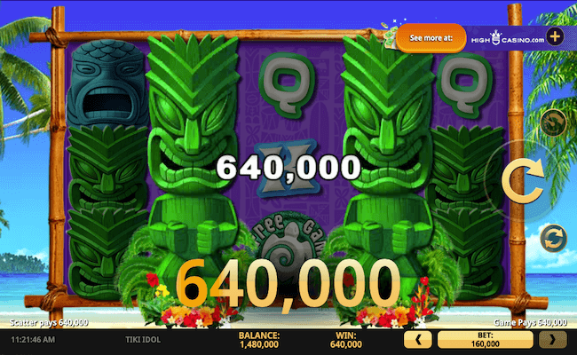 tiki idol game win