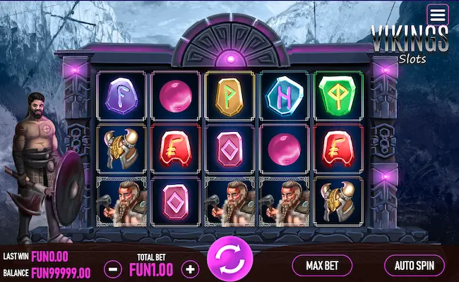 vikings slot game reels