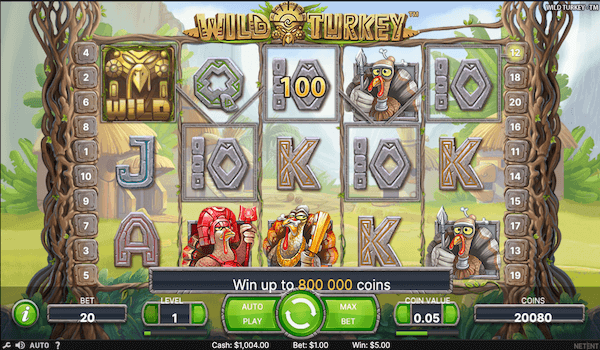wild turkey slot game by netent