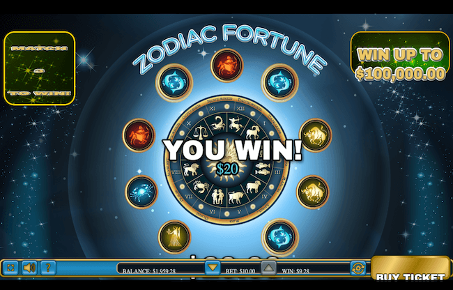 zodiac fortune winning game