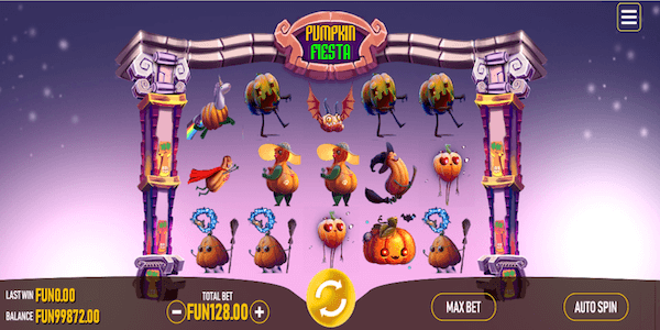pumpkin fiesta pokie game