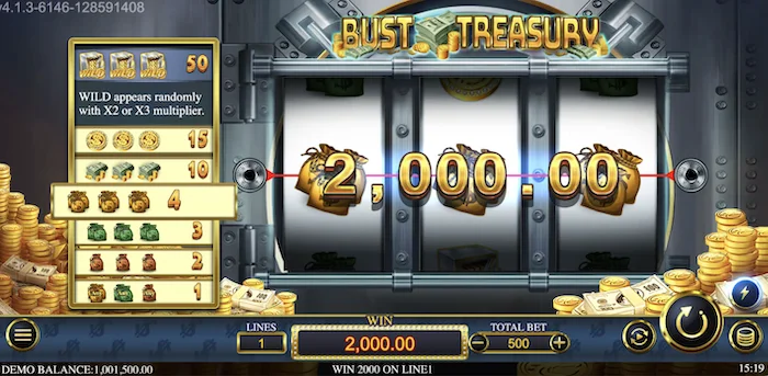 bust treasury gameplay