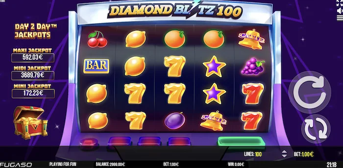 diamond blitz 100 gameplay
