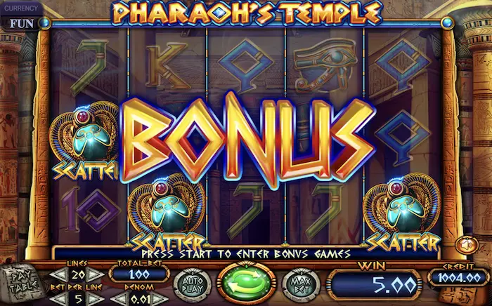 pharaoh's temple gameplay