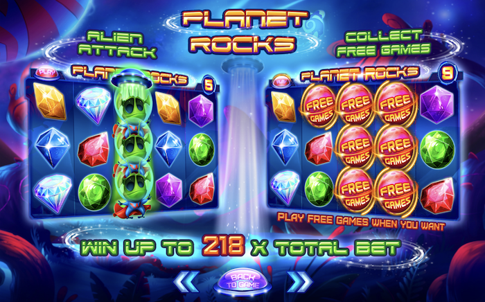 planet rocks paytable